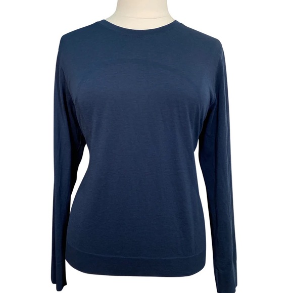 lululemon athletica Tops - ✨💘Lululemon Relaxed Fit Swiftly Size 6 Long Sleeve Navy Blue